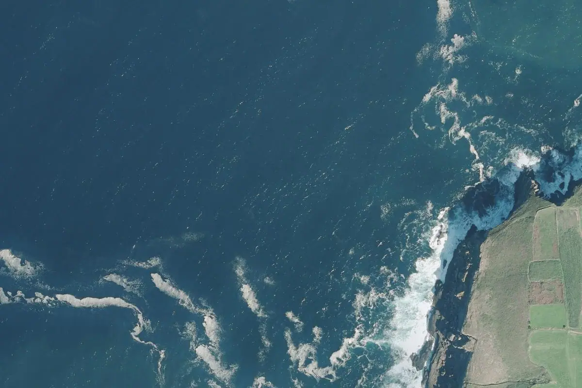 Foto aérea de la zona de Cabo Negro
