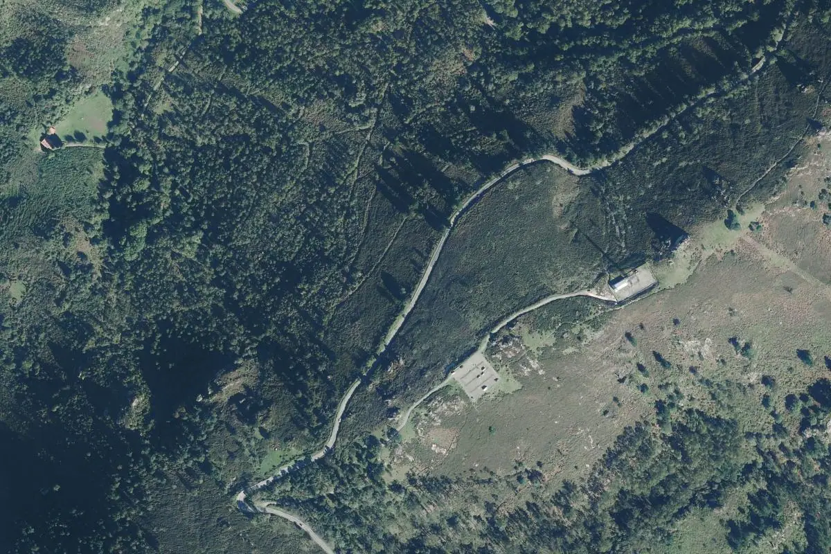 Aerial photo of the El Fitu area