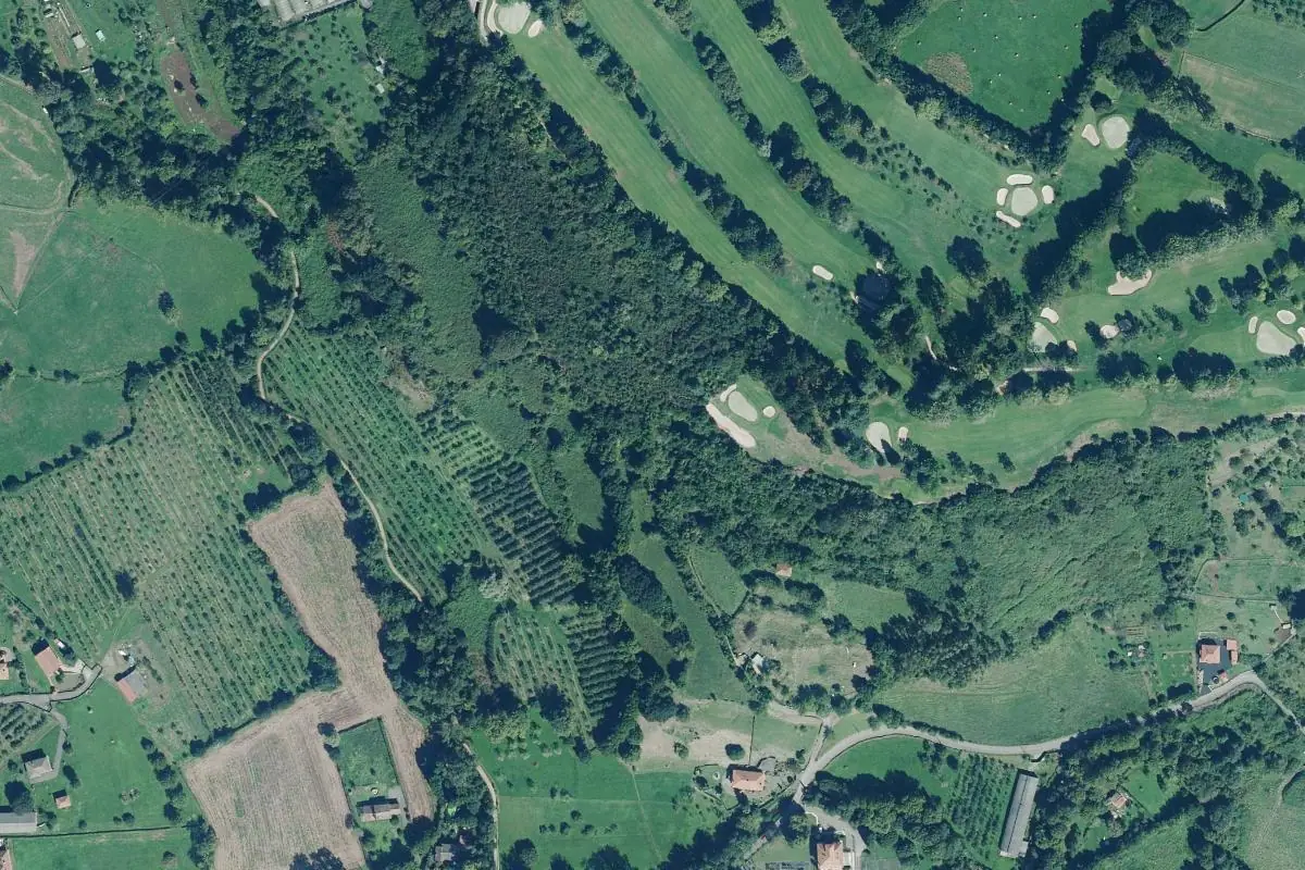 Aerial photo of the La peñona area