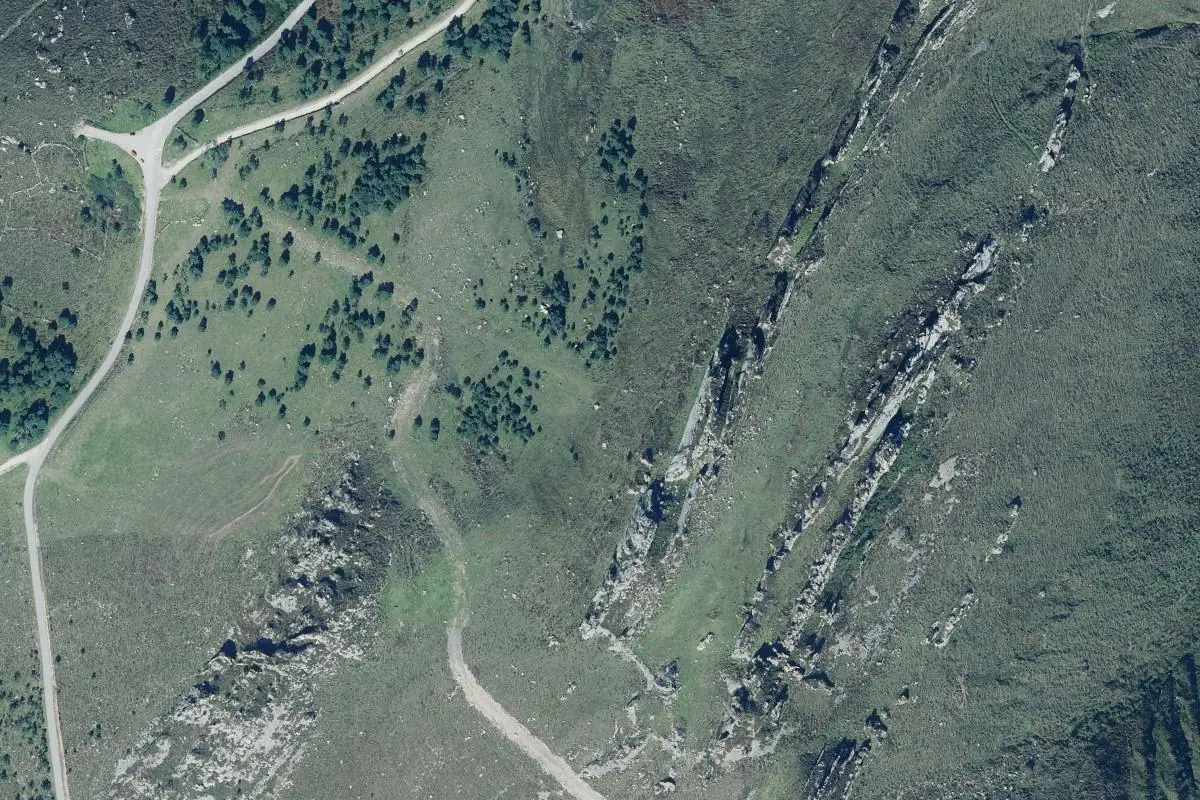 Foto aérea de la zona de Panondres