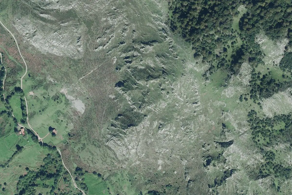 Aerial photo of the Peñamayor area
