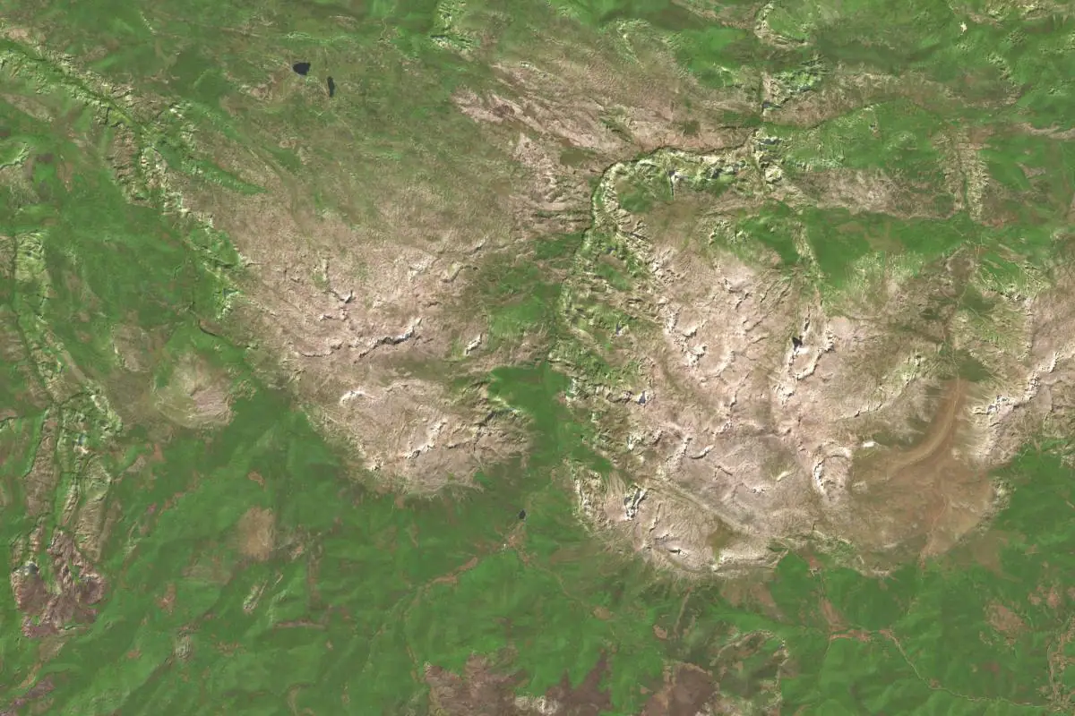 Aerial photo of the Picos de Europa area