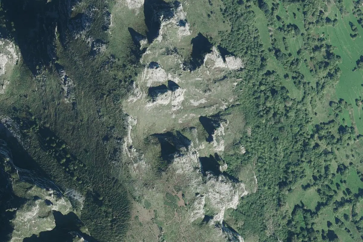 Aerial photo of the Villamejin area