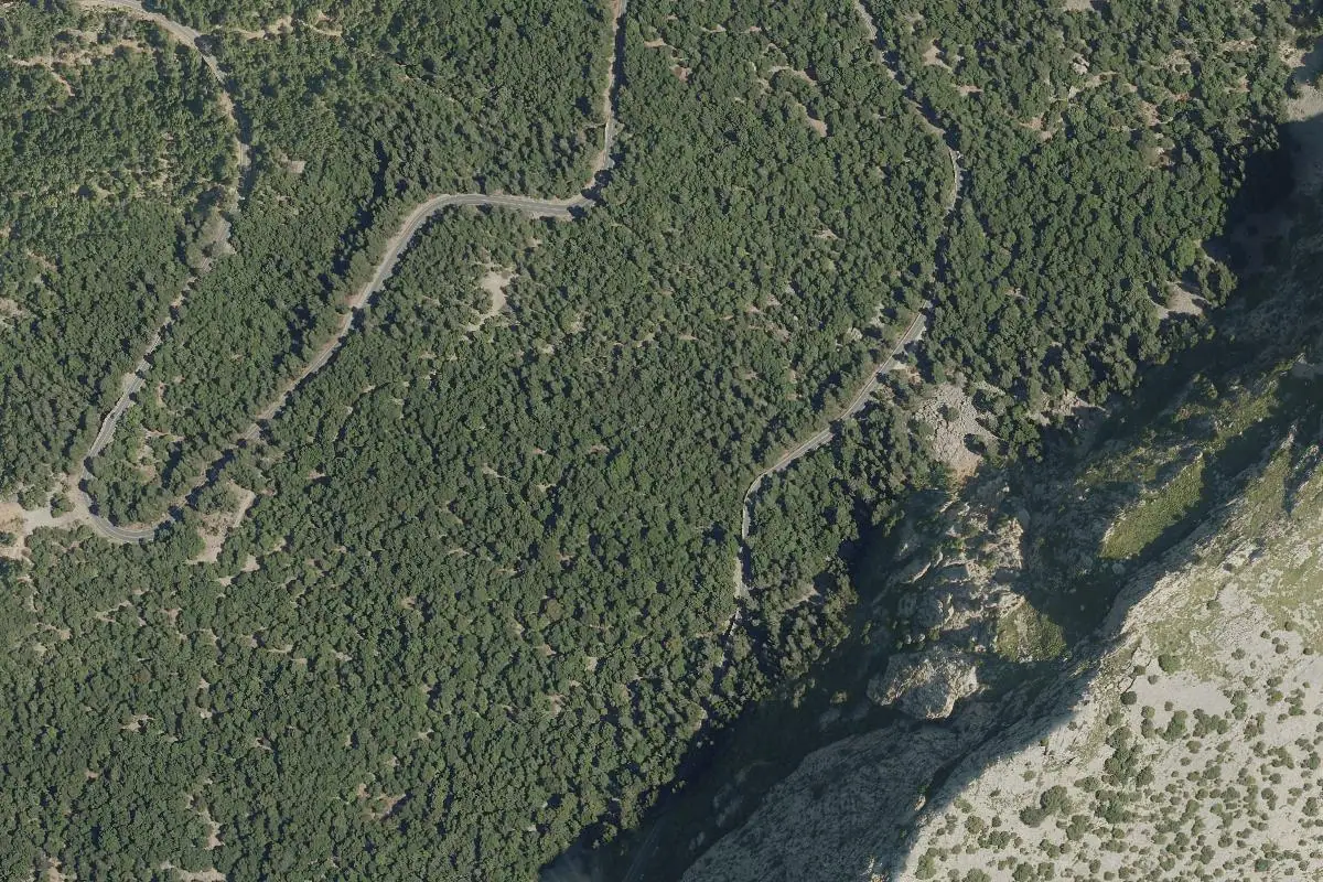 Aerial photo of the C'an Nyic area
