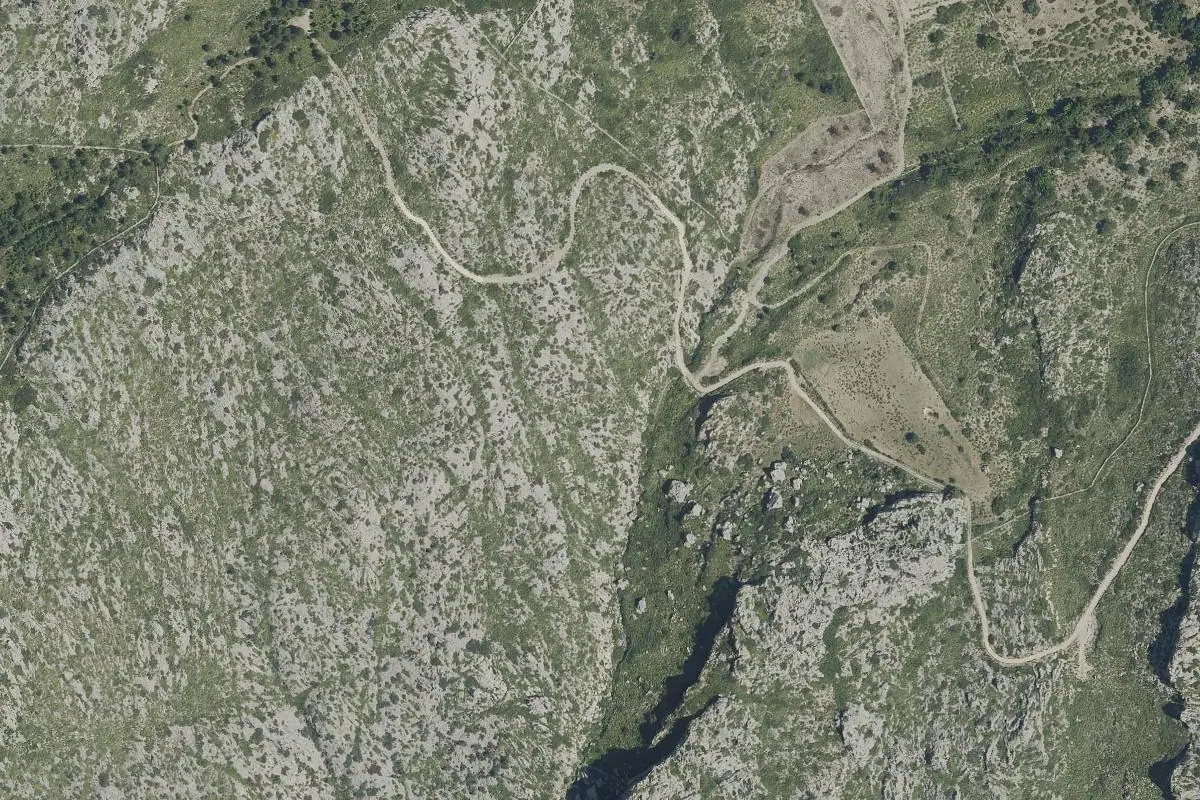 Foto aérea de la zona de Campanet