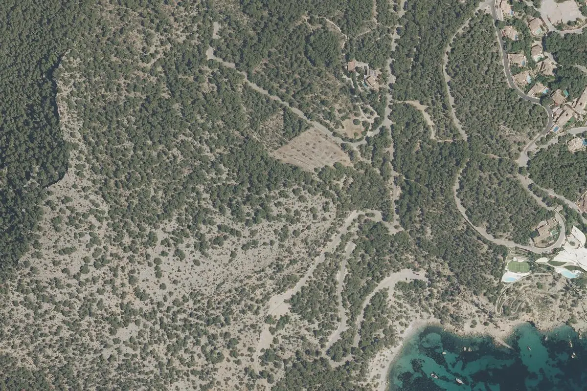 Aerial photo of the Can Formiga area