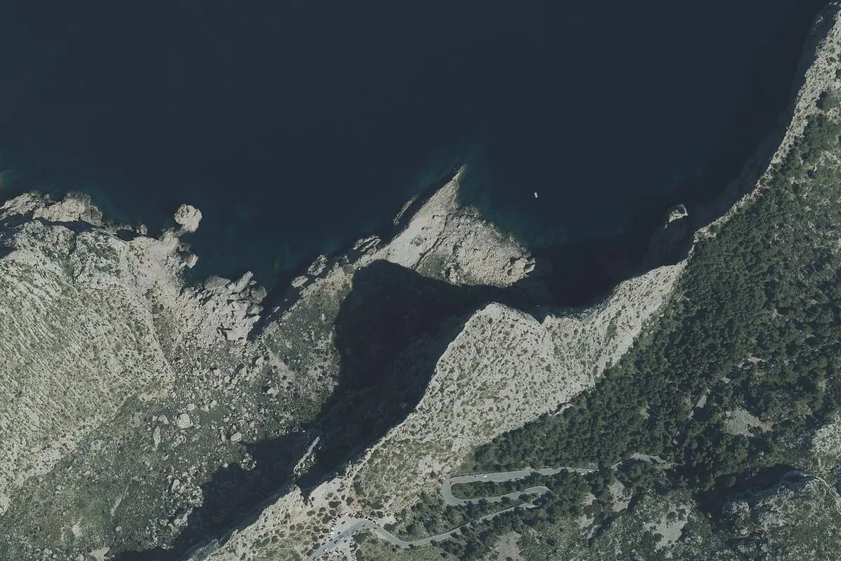 Foto aérea de la zona de Es Colomer
