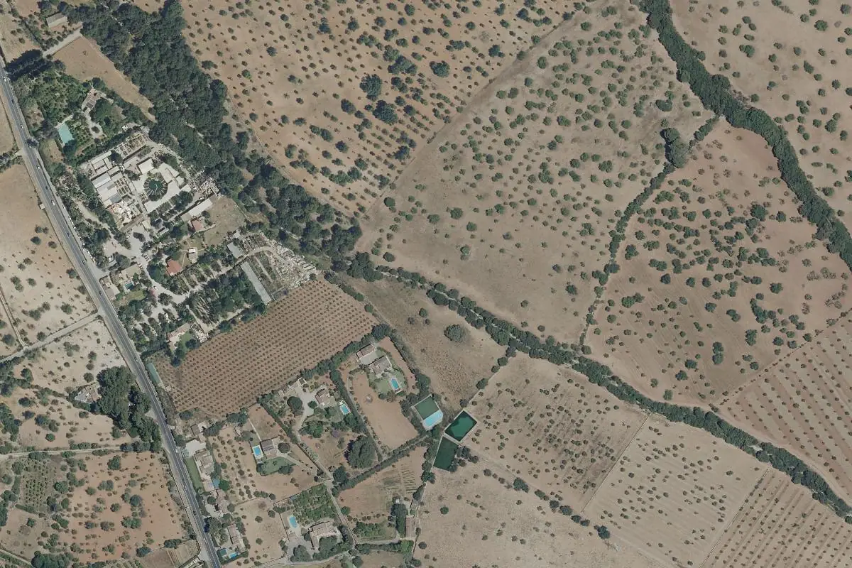Aerial photo of the Esporles area