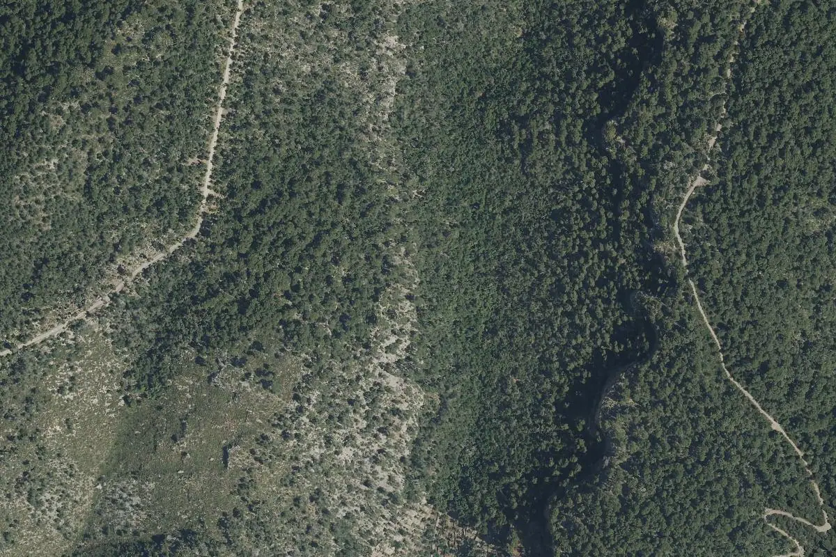 Foto aérea de la zona de Fraguels
