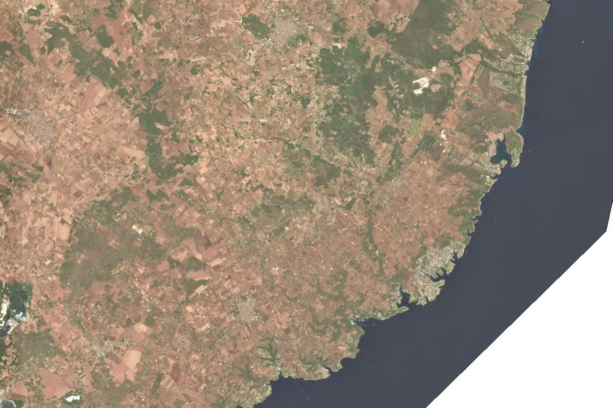 Aerial photo of the Migjorn area