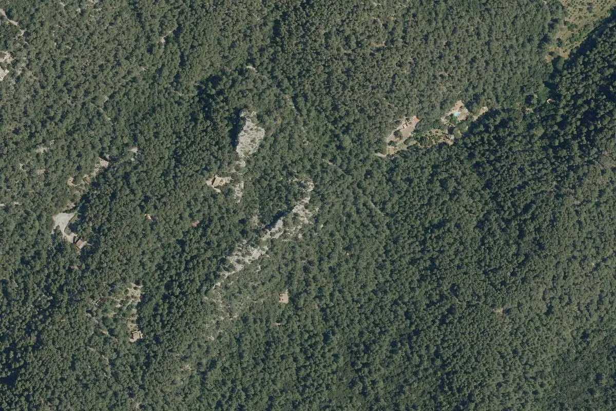 Foto aérea de la zona de Puigpunyent