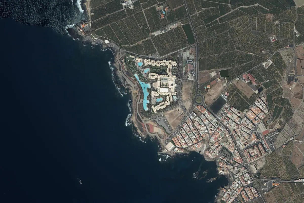 Aerial photo of the Alcalá area