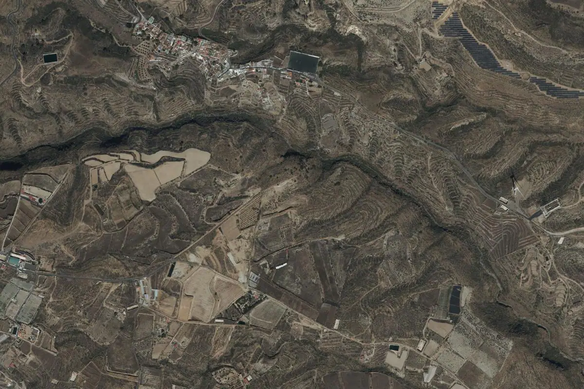 Aerial photo of the Arico Nuevo area