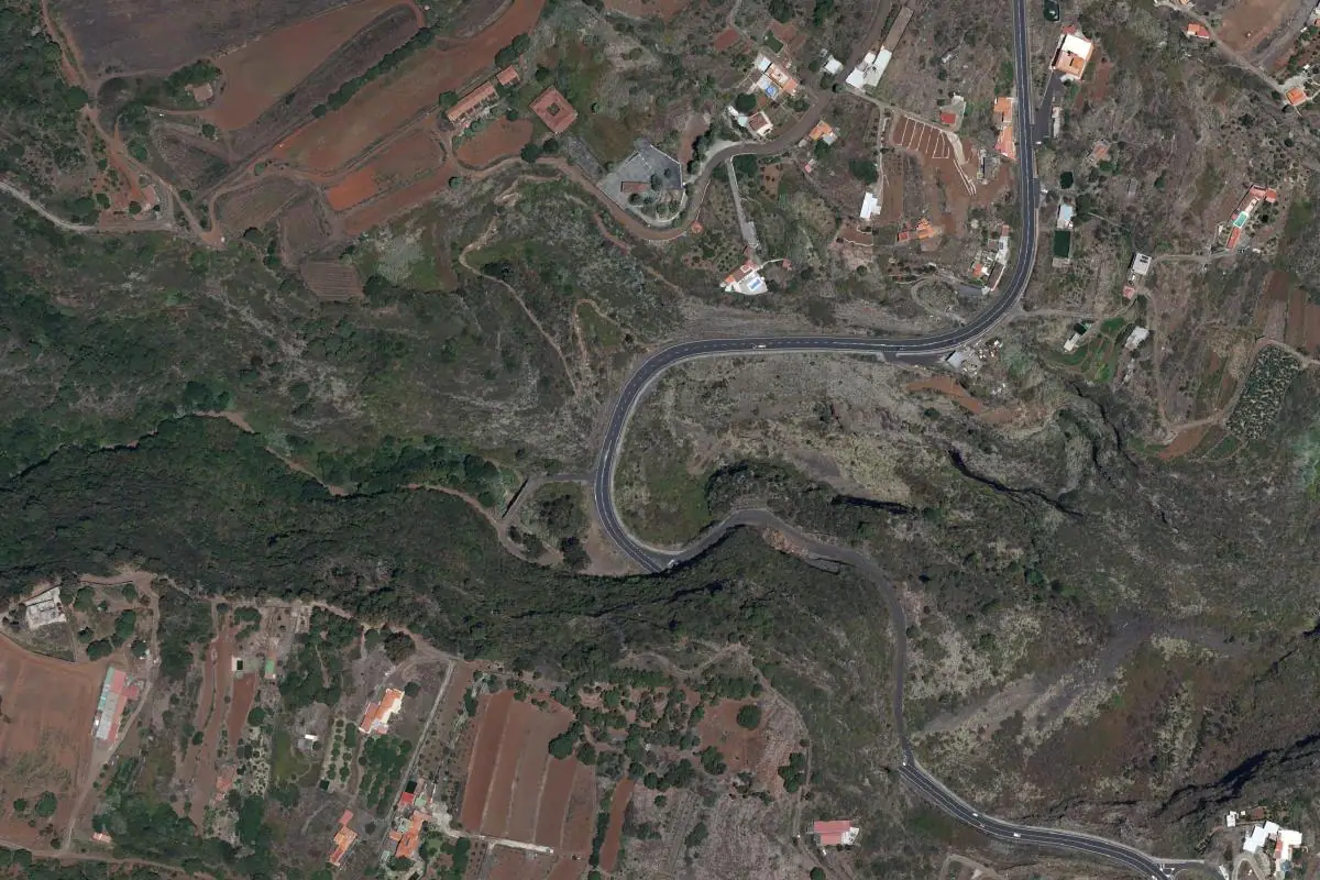 Foto aérea de la zona de Barranco del Agua