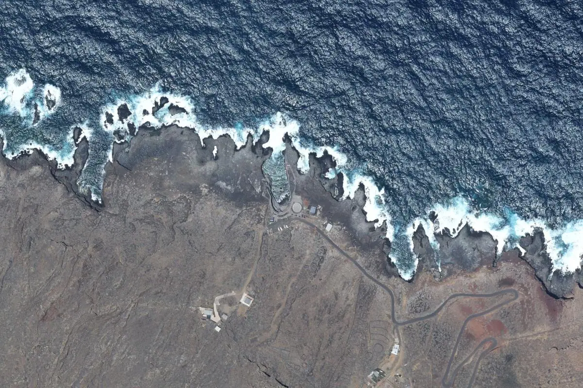 Foto aérea de la zona de Charco Manso