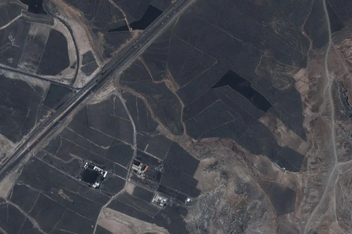 Aerial photo of the El Regalito area