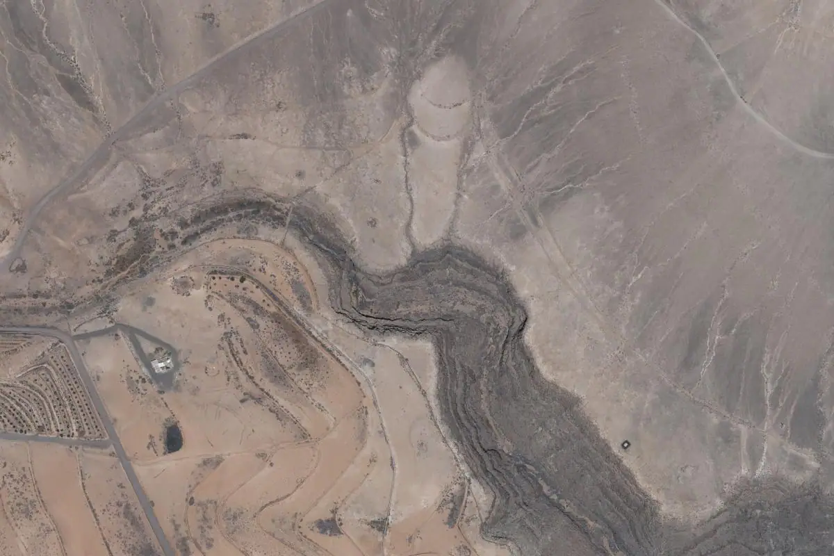 Foto aérea de la zona de Garganta del Diablo