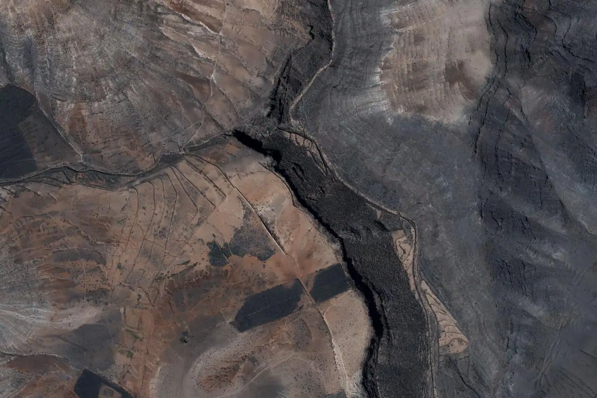 Foto aérea de la zona de Guatiza