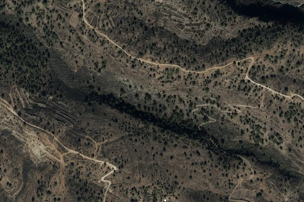 Foto aérea de la zona de Las Barbas de San Pedro