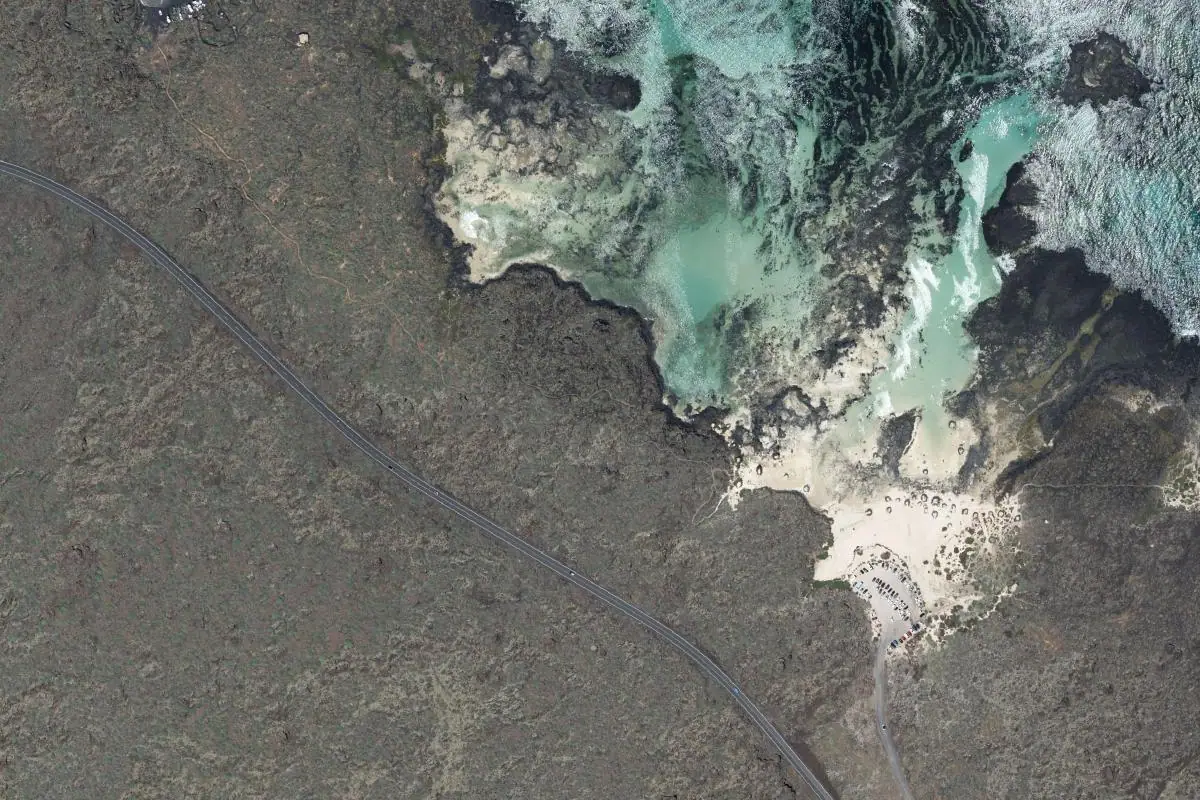 Foto aérea de la zona de Marismas de Orzola