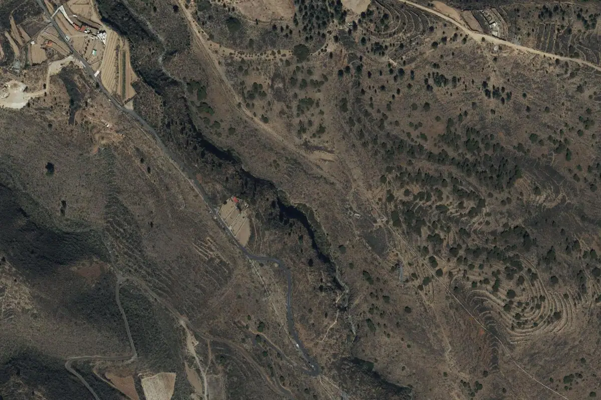 Aerial photo of the Planeta Zarza area
