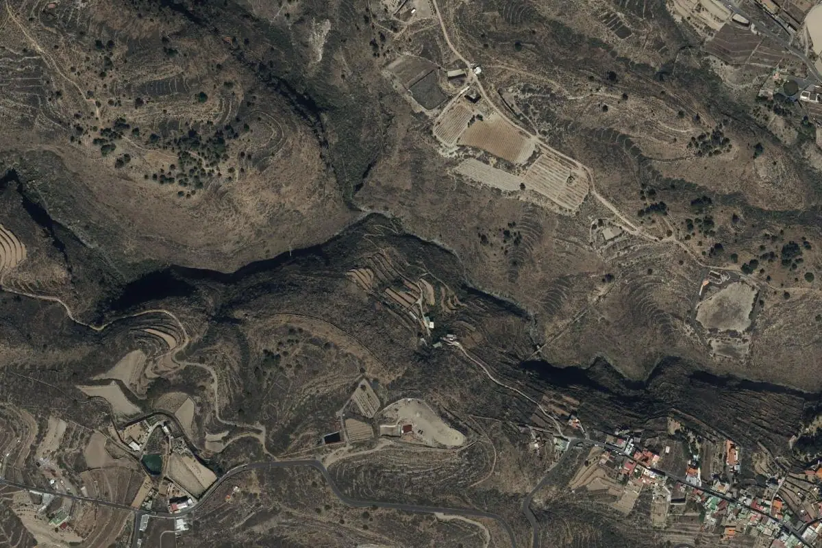 Foto aérea de la zona de Tamadaya