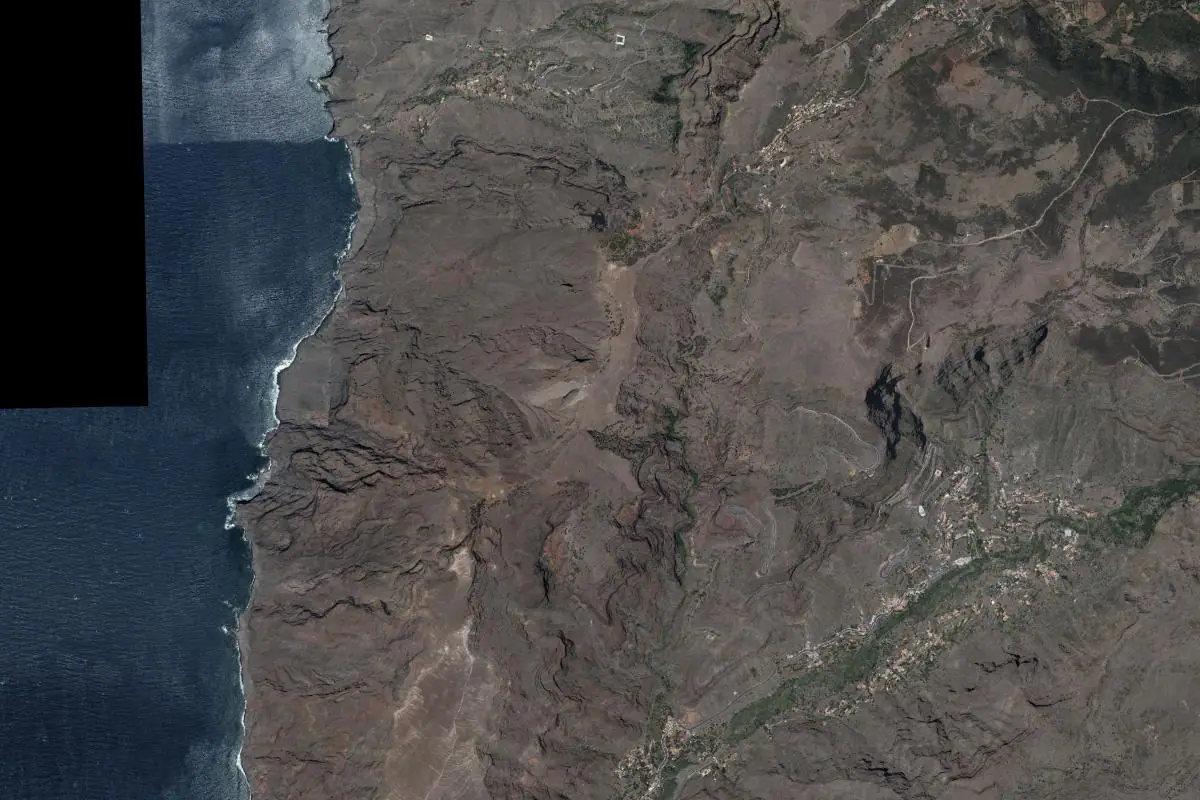 Aerial photo of the Valle Gran Rey area