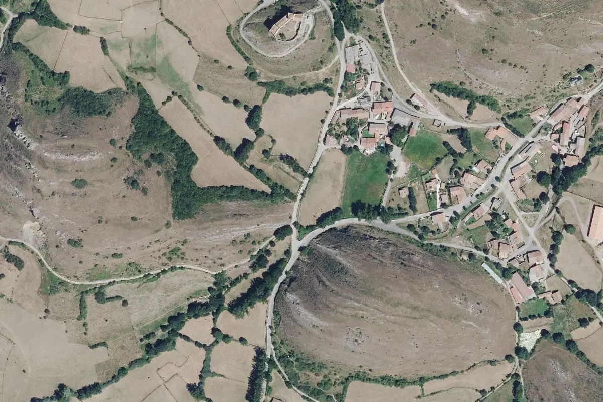 Aerial photo of the Argüeso area