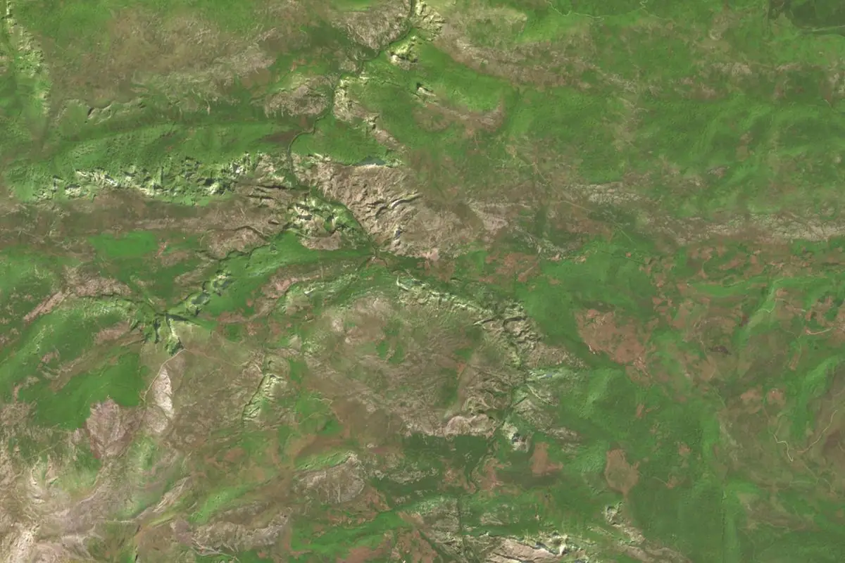 Foto aérea de la zona de Desfiladero de la Hermida