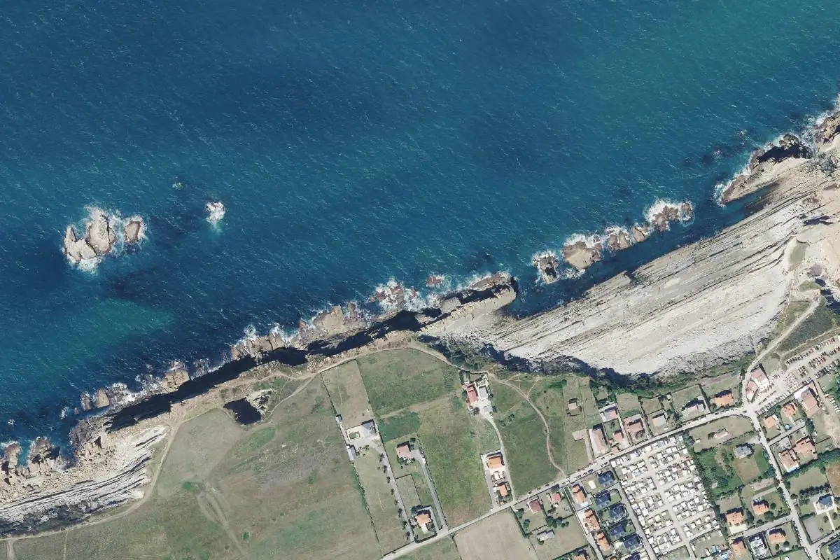 Aerial photo of the La Arnia area