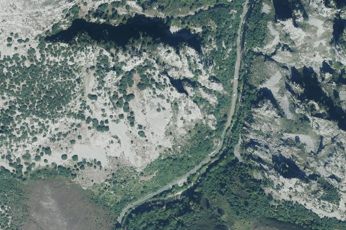 Aerial photo of the Rumenes area