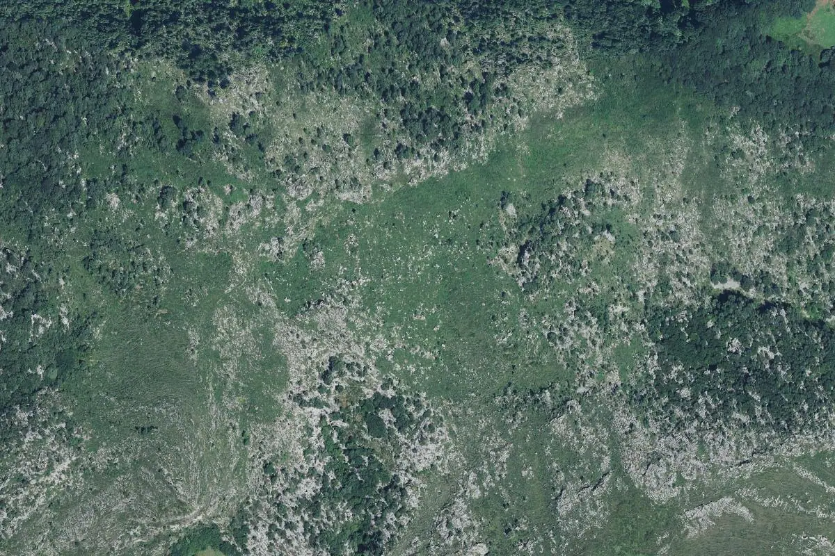 Aerial photo of the Socueva area