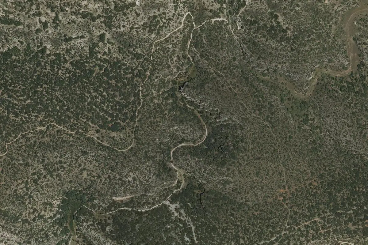 Aerial photo of the Barranco de la Viana area