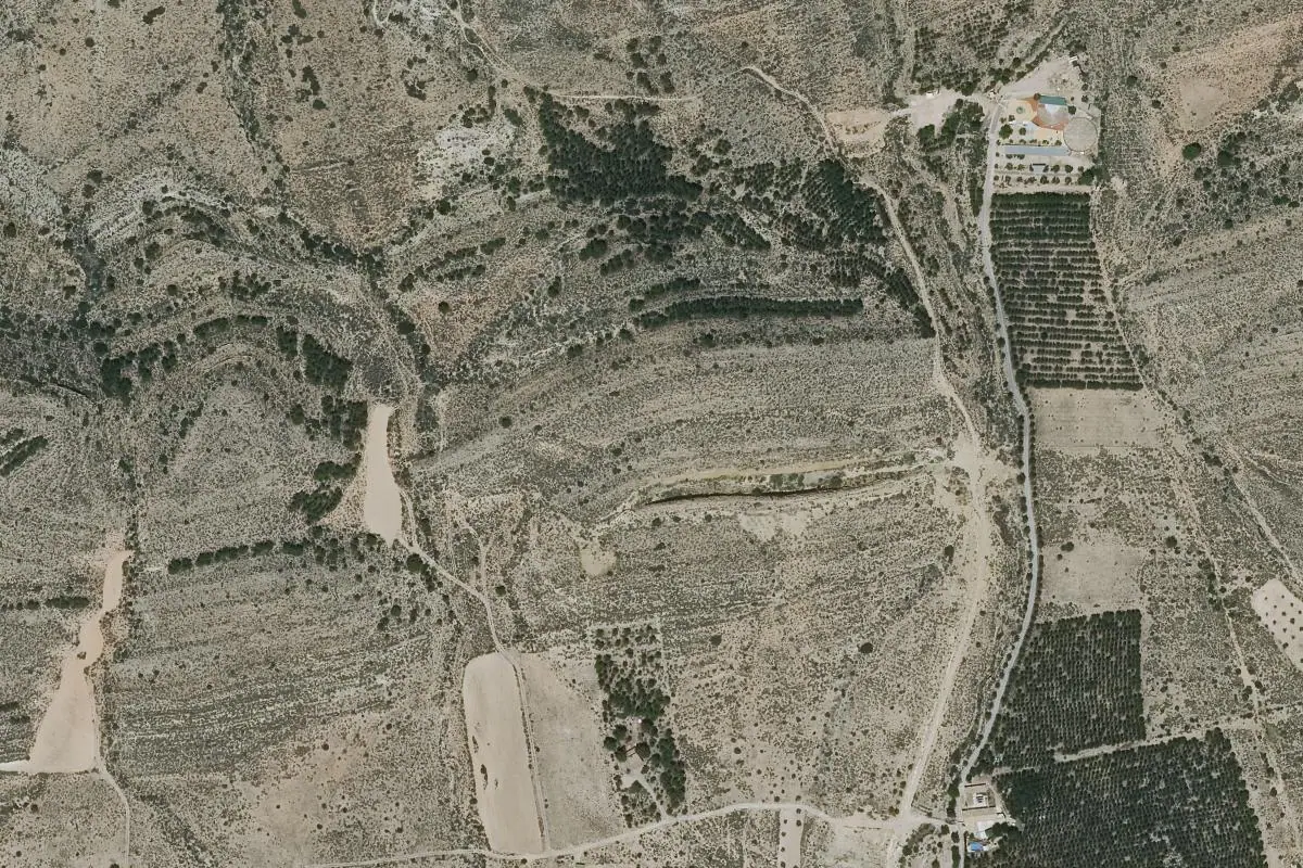 Foto aérea de la zona de Caudete