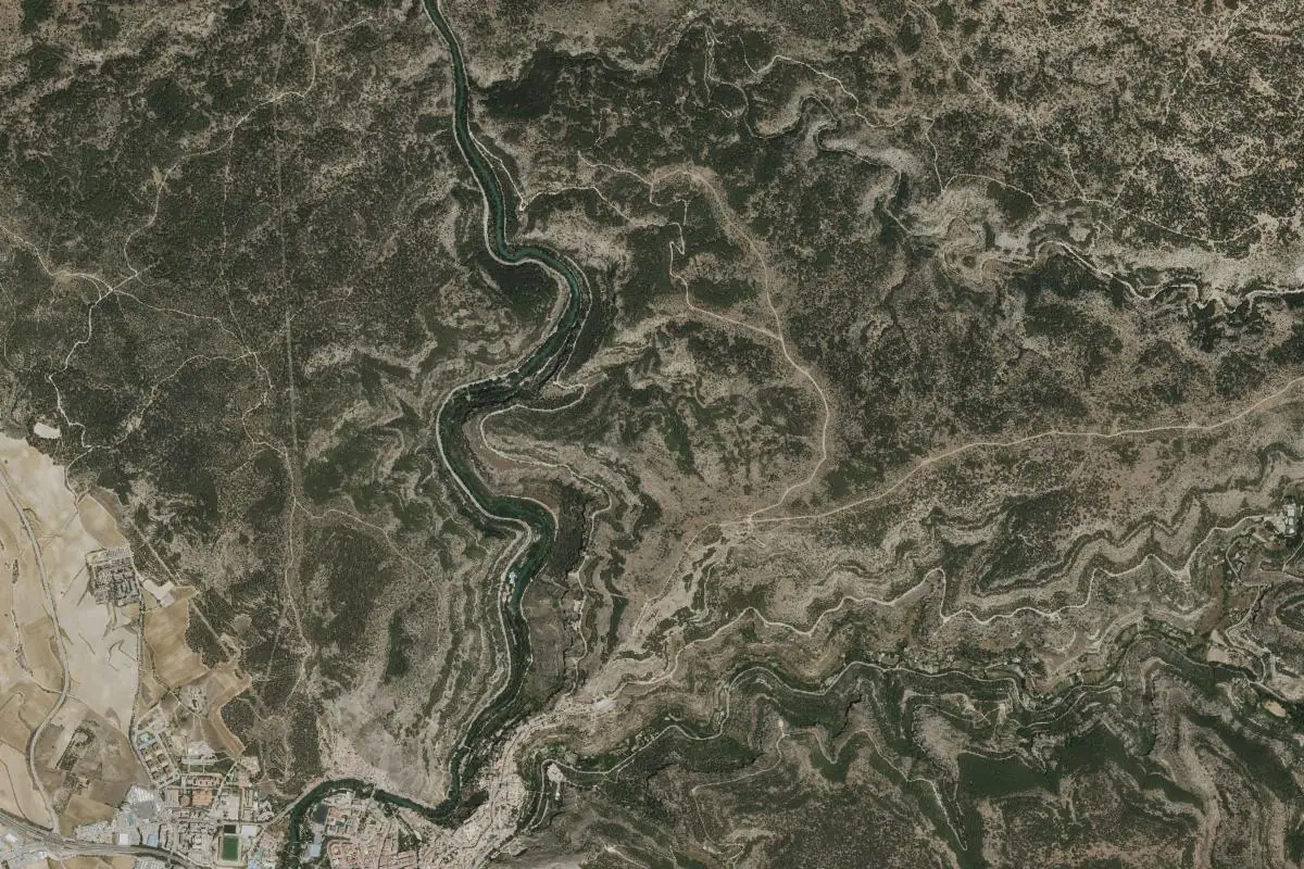 Aerial photo of the Cuenca area