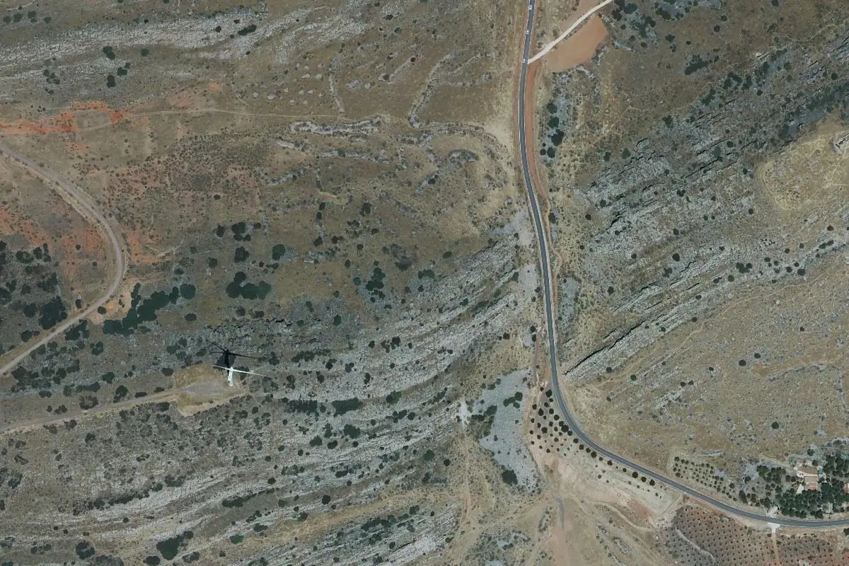 Foto aérea de la zona de Moral de Calatrava