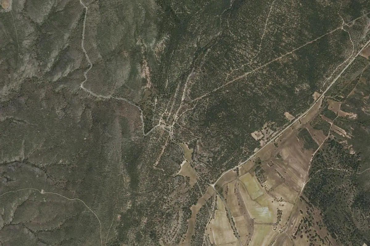 Aerial photo of the Tamajón area
