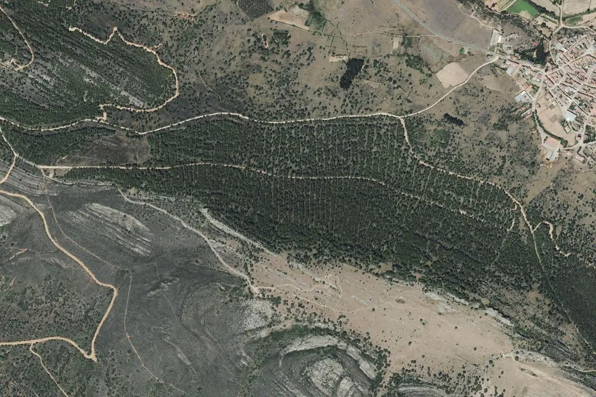 Aerial photo of the Arrabalde area