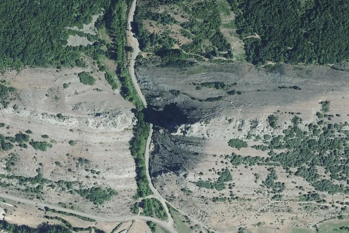 Foto aérea de la zona de Barrios de Luna · Beberino