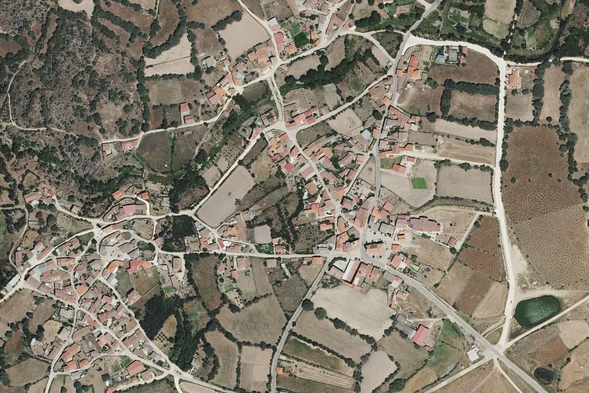 Aerial photo of the Fariza area