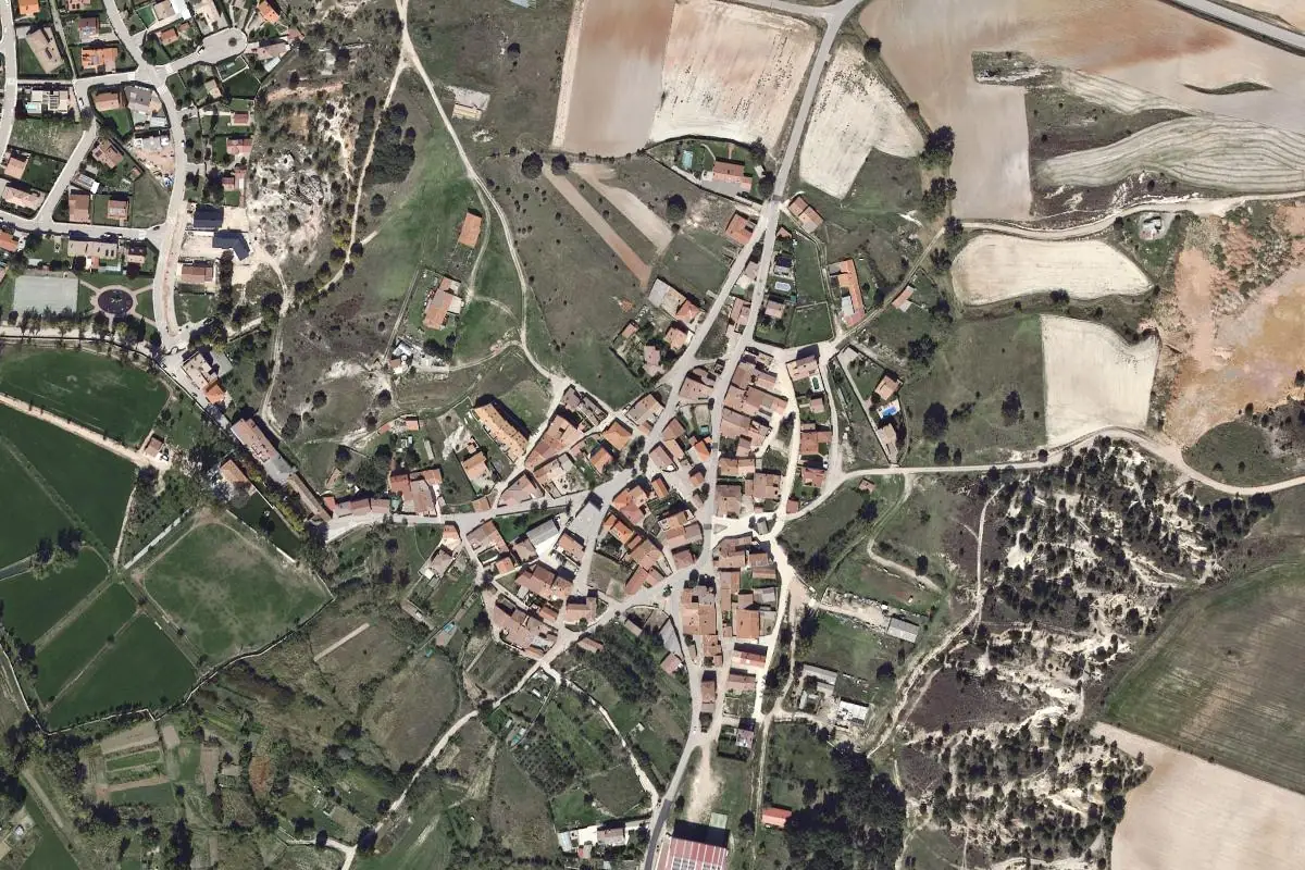 Aerial photo of the Fuentetoba area