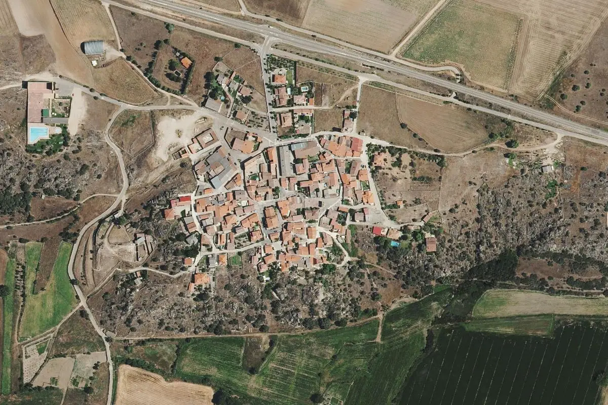 Aerial photo of the Juzbado area