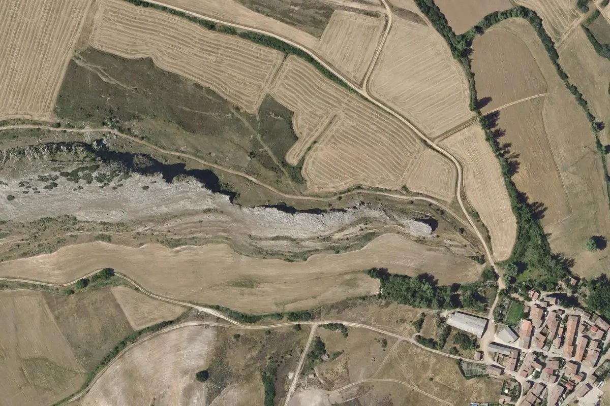 Aerial photo of the La Piedra area