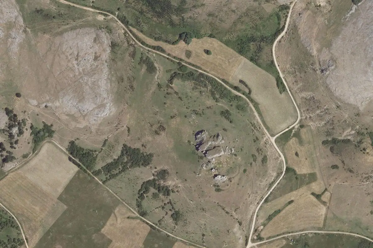 Aerial photo of the Monasterio area