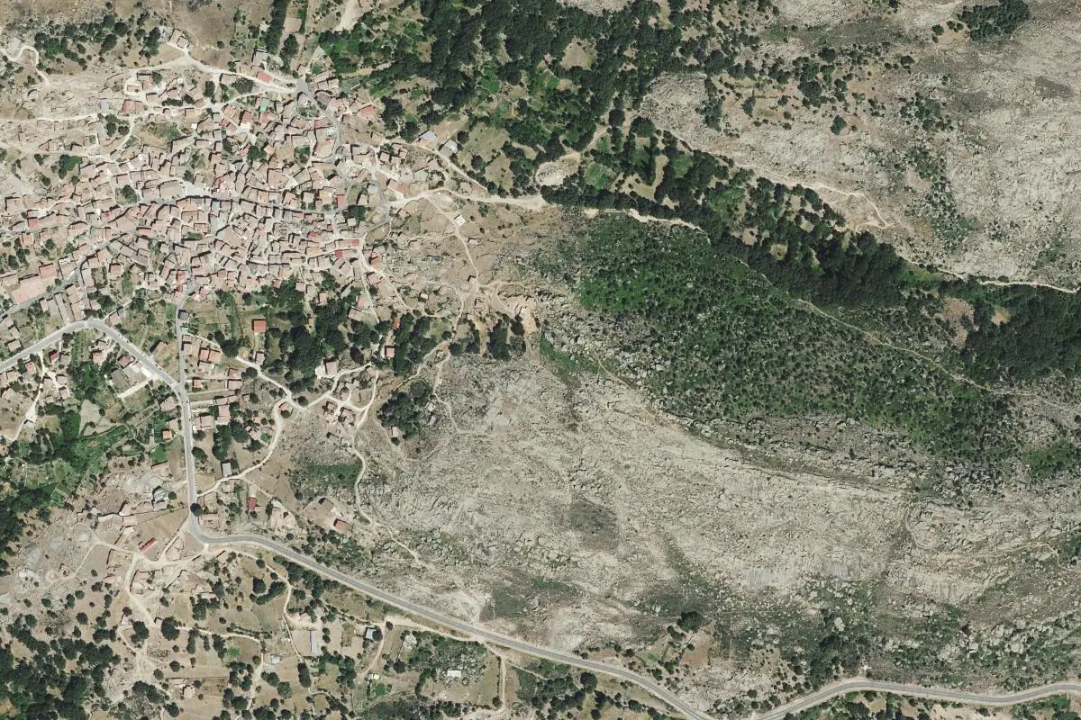 Aerial photo of the Navalosa area
