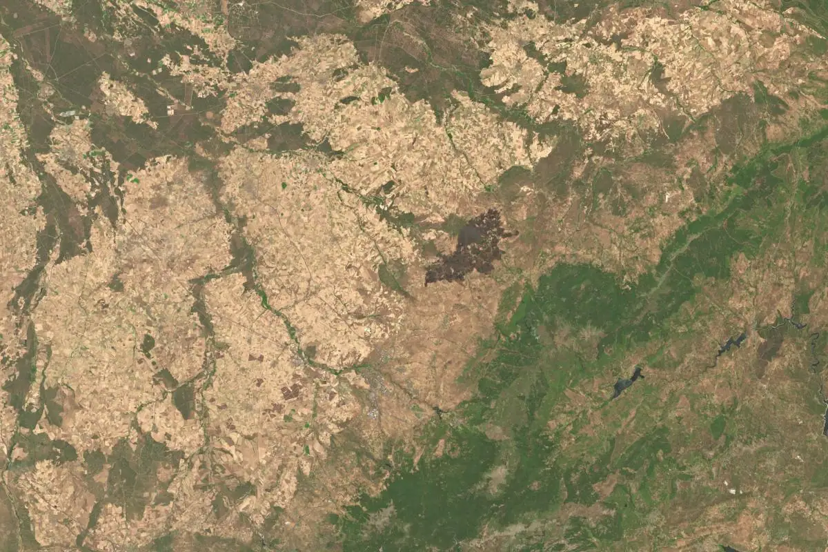 Foto aérea de la zona de Segovia