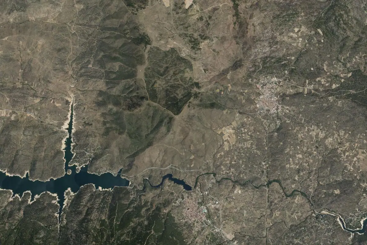 Foto aérea de la zona de Valle del Alberche