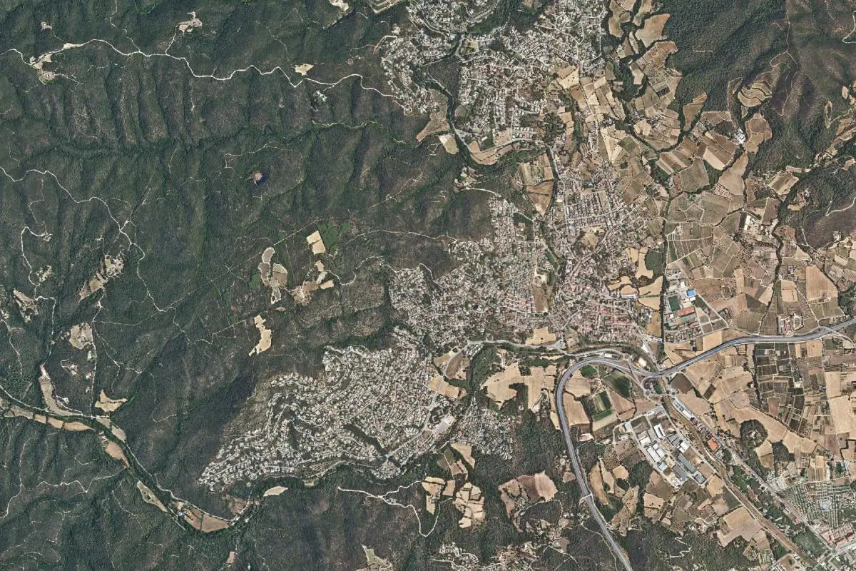 Aerial photo of the Calonge area