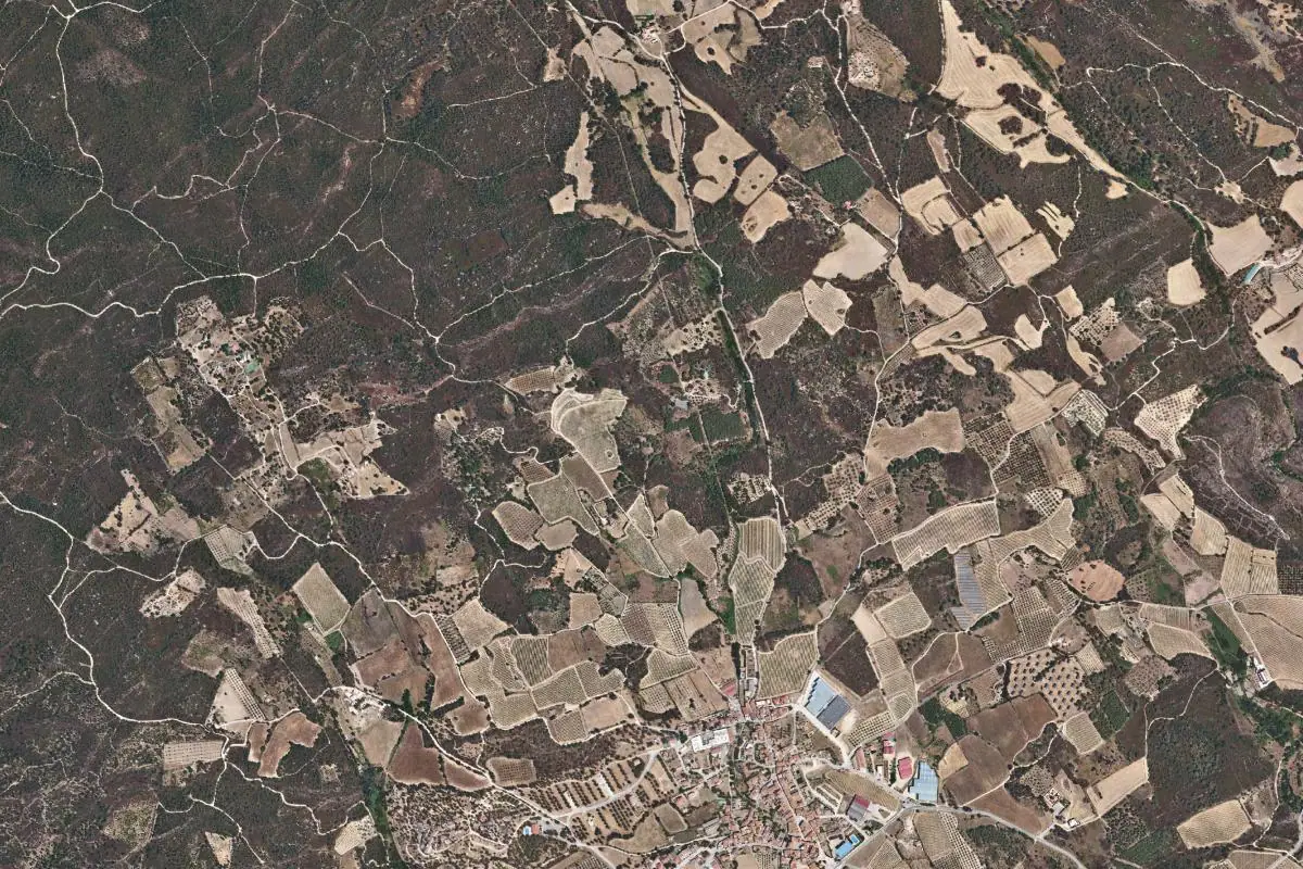 Foto aérea de la zona de Capmany