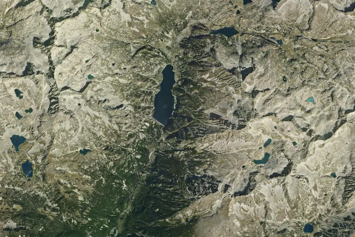 Foto aérea de la zona de Cavallers